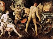 Frans Floris de Vriendt Venus at Vulcan's Forge oil